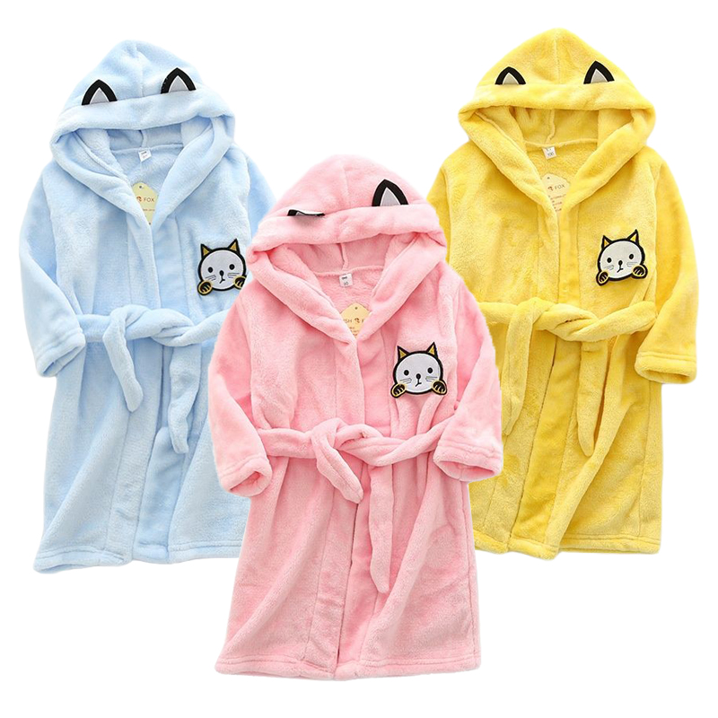 Winter Clothing For Baby Girl - 어린이 만화 고양이 가운 새로운 겨울
