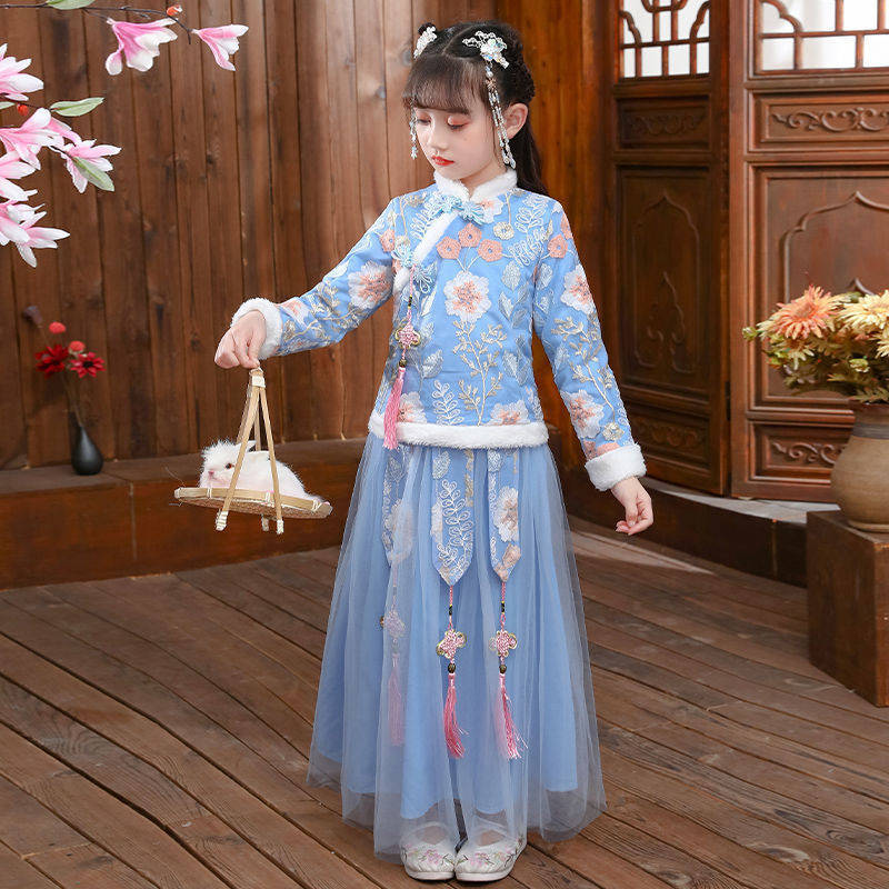 Winter Clothing For Baby Girl - 어린이 가을 겨울 한푸 소녀, 고대