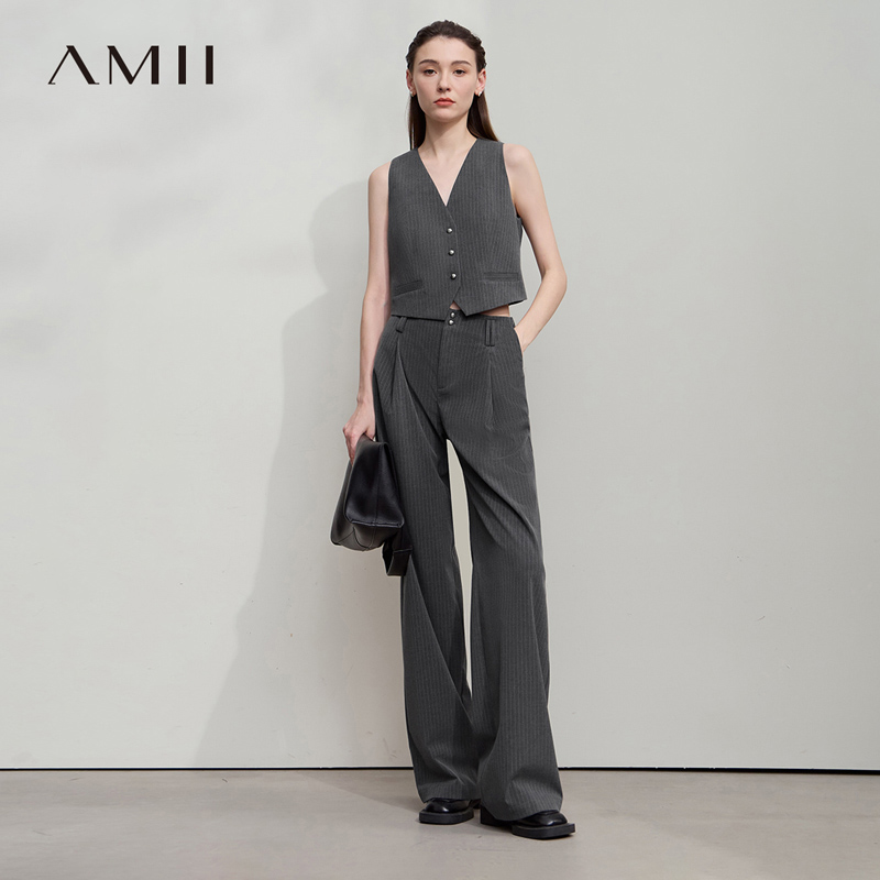 Clothing Style Winter - AMII 여성용 팬츠 2025 가을 신상