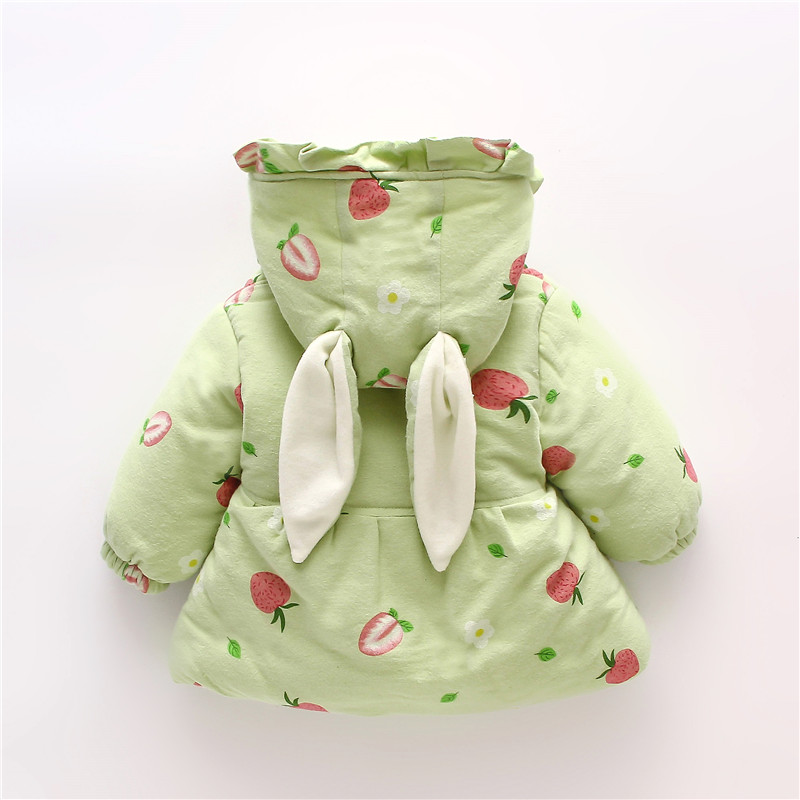 아기 소녀 코트 겨울 코트 겨울 딸기 열 후드 소녀 자 - Winter Clothing For Baby Girl 리뷰 및 가격