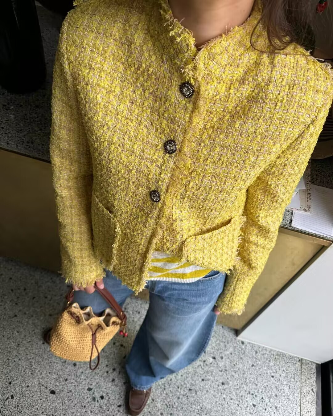 가을 겨울 여성을위한 새로운 우아한 모직 코트 술 디자 - Yellow Winter Clothing 리뷰 및 가격