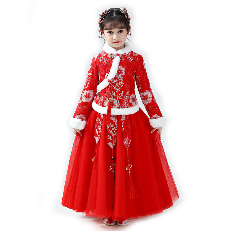 어린이 가을 겨울 한푸 소녀, 고대 코스튬 두꺼운 소녀 - Winter Clothing For Baby Girl 리뷰 및 가격