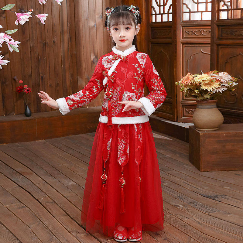 어린이 가을 겨울 한푸 소녀, 고대 코스튬 두꺼운 소녀 - Winter Clothing For Baby Girl 리뷰 및 가격