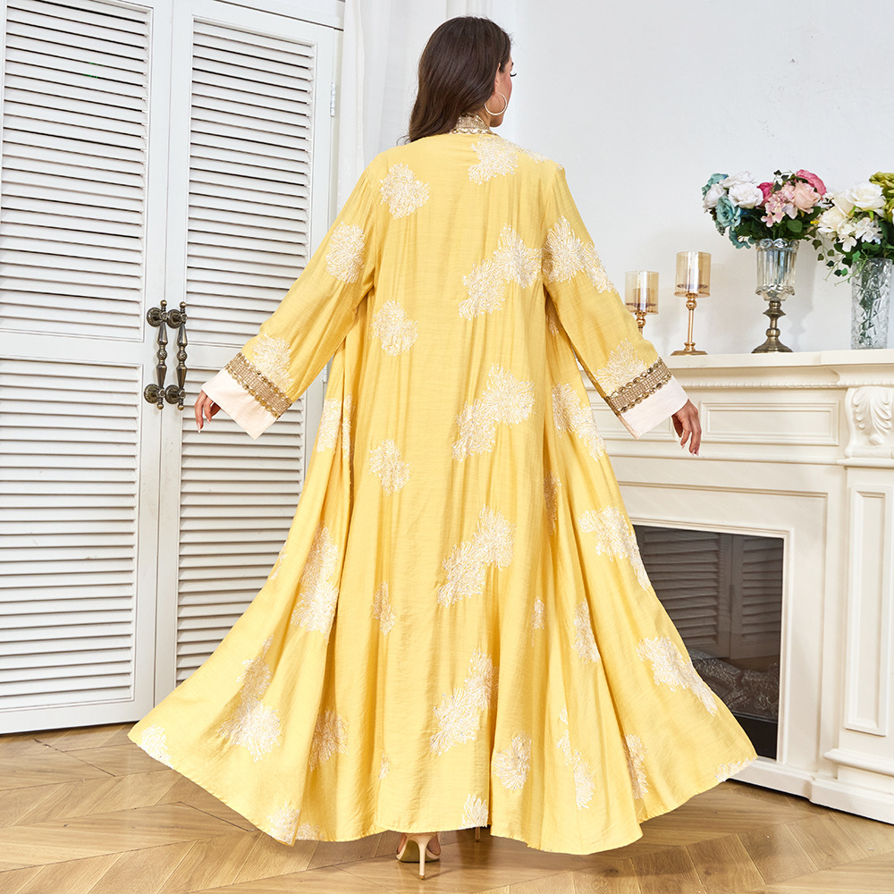 MT480 새로운 에스닉 스타일 여성 의류 자수 펜던트 - Yellow Winter Clothing 리뷰 및 가격