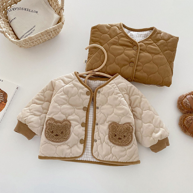 2025 한국 아기 겨울옷 귀여운 곰 양면 외투 남아  - Winter Clothing For Baby Girl 리뷰 및 가격