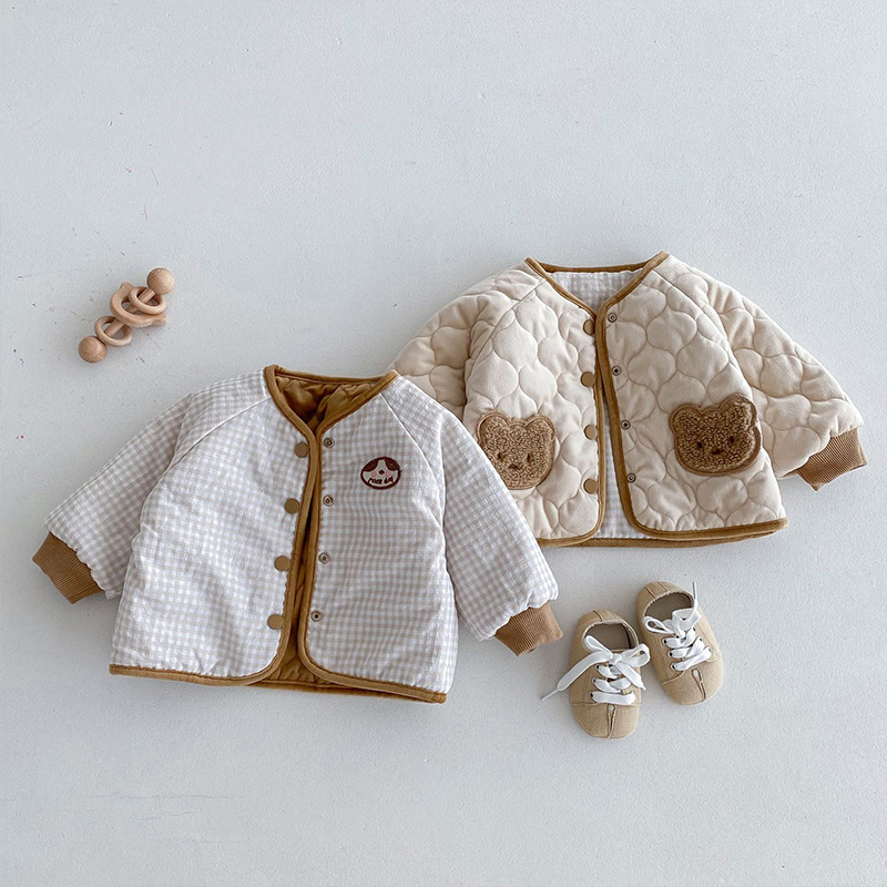 2025 한국 아기 겨울옷 귀여운 곰 양면 외투 남아  - Winter Clothing For Baby Girl 리뷰 및 가격
