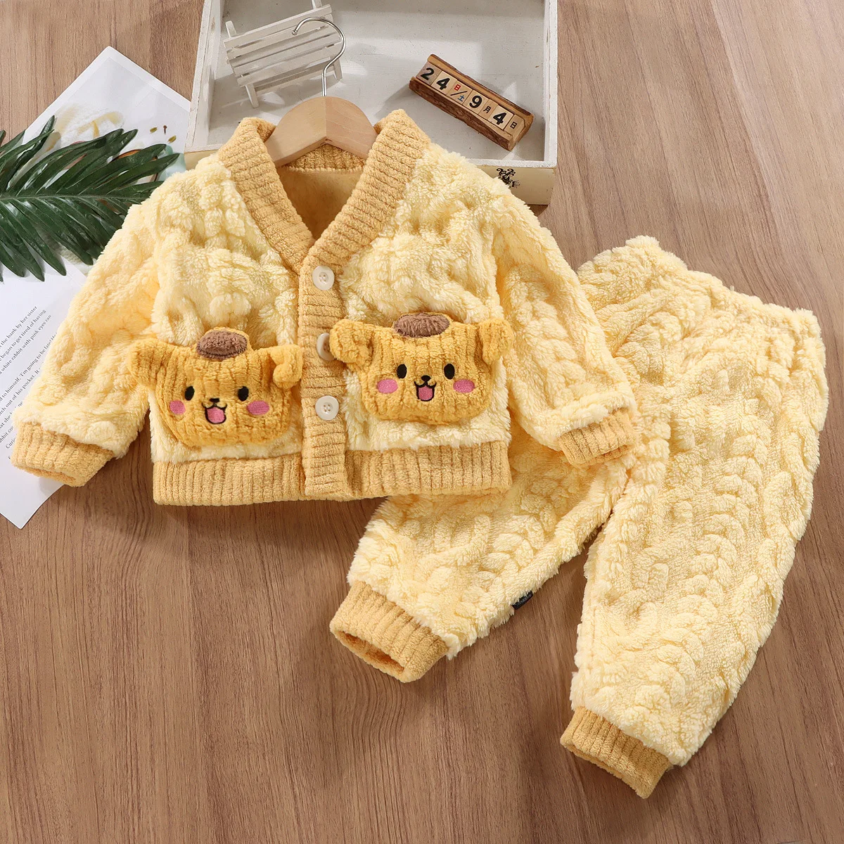 새로운 가을 겨울 어린이 두꺼운 따뜻한 잠옷 아기 귀여 - Winter Clothing For Baby Girl 리뷰 및 가격