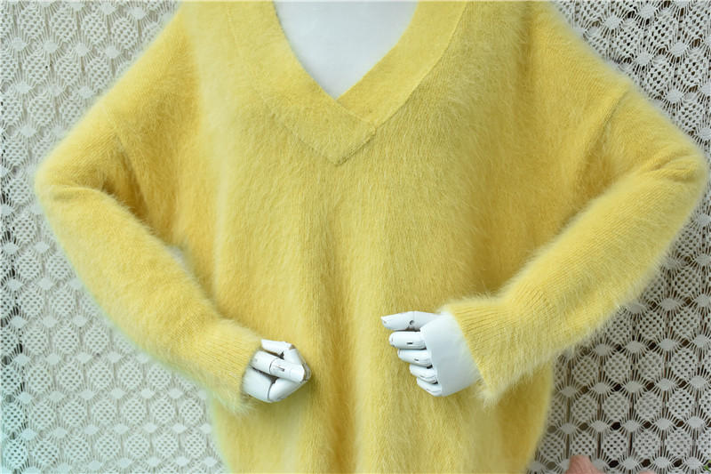 여성 무헤르 가을 겨울 의류 노란색 털이 많은 앙고라  - Yellow Winter Clothing 리뷰 및 가격