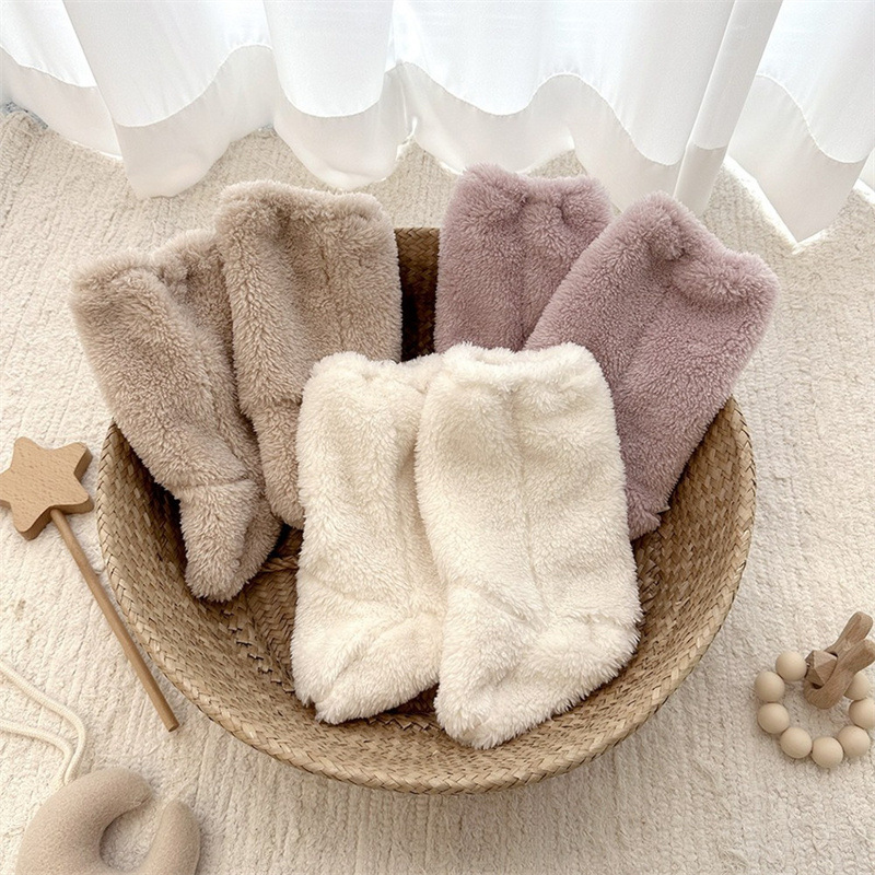 따뜻한 겨울 아기 양말 산호 양털 양말 유아 소년 소녀 - Winter Clothing For Baby Girl 리뷰 및 가격