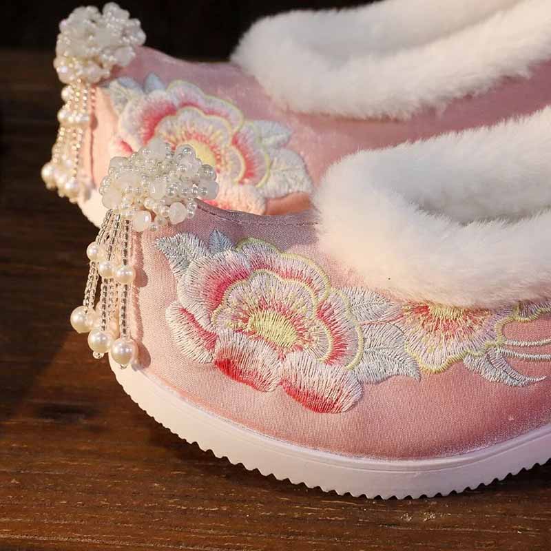 여성 플러스 사이즈 41 #   한복 자수 신발 중국  - Winter Cloth 리뷰 및 가격