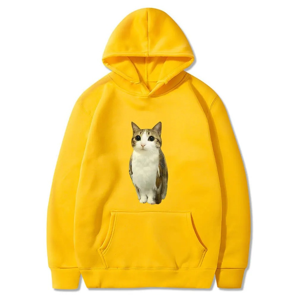 고양이 올빼미 재미있는 야옹 밈 브레인롯 그래픽 후드티 - Winter Clothing Meme 리뷰 및 가격