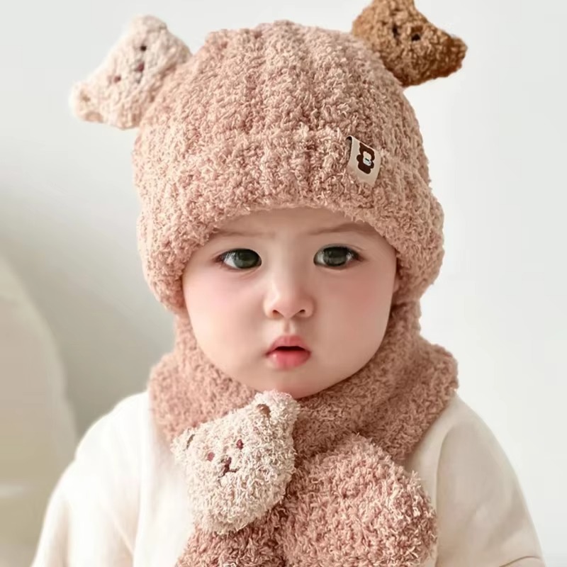 1-10PCS 소녀 소년을위한 아기 모자 스카프 겨울  - Winter Clothing For Baby Girl 리뷰 및 가격