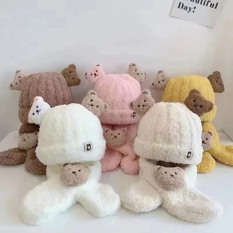 1-10PCS 소녀 소년을위한 아기 모자 스카프 겨울  - Winter Clothing For Baby Girl 리뷰 및 가격