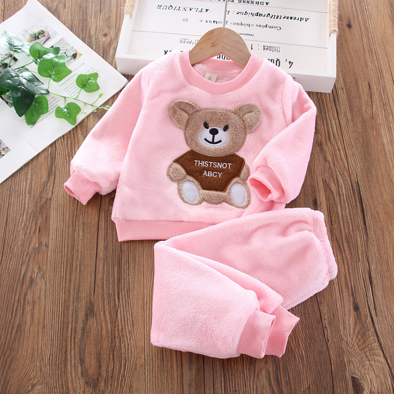 새로운 겨울 아기 소녀 소년 홈웨어 세트 가을 패션 플 - Winter Clothing For Baby Girl 리뷰 및 가격