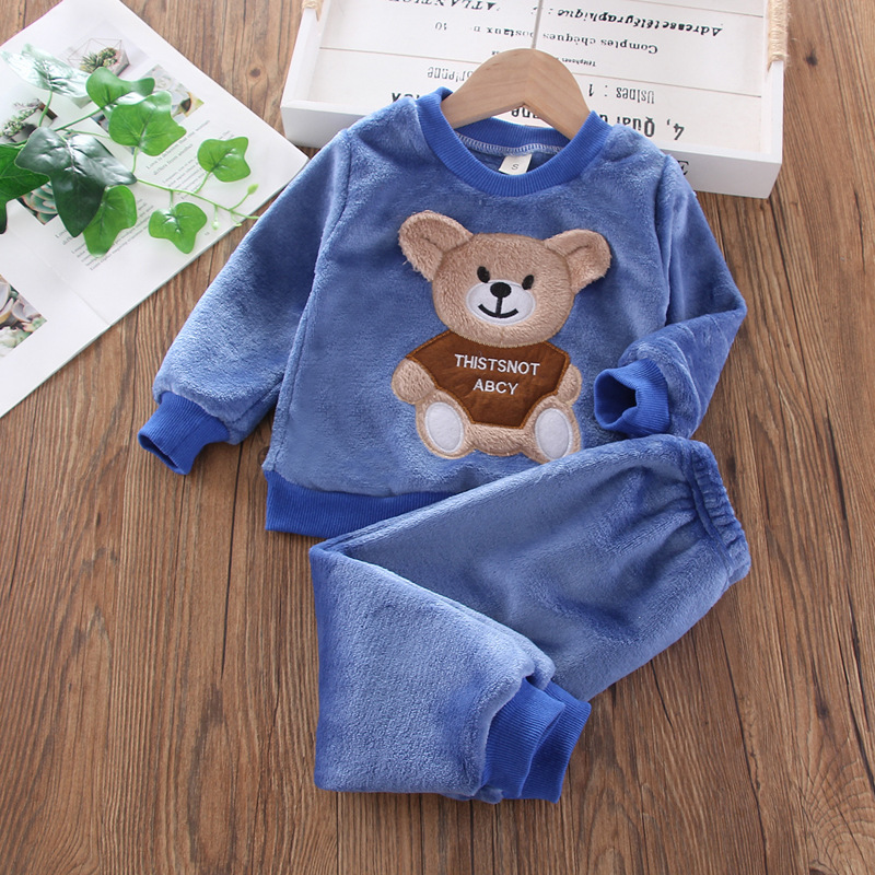 새로운 겨울 아기 소녀 소년 홈웨어 세트 가을 패션 플 - Winter Clothing For Baby Girl 리뷰 및 가격